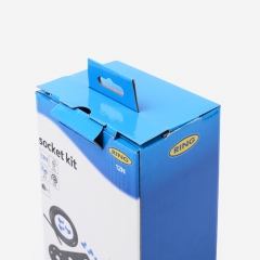 Boîtier d 'emballage électronique en carton ondulé plié à faible coût pour papier imprimé personnalisé